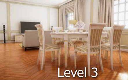 A room with a table and chairs

Description automatically generated